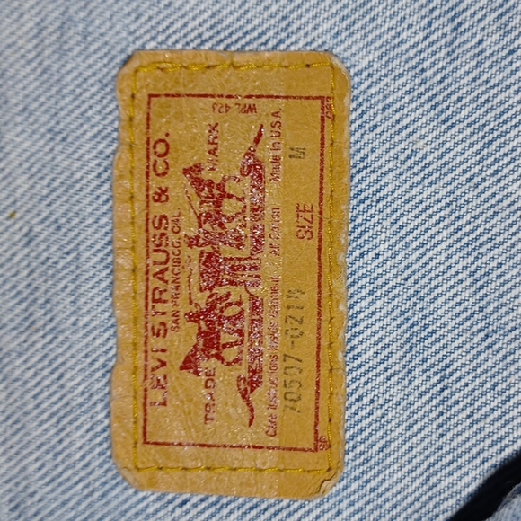Vintage Levi Strauss & Co. Original Authentic Red Label Denim Blue Jean Jacket - Picture 2 of 16